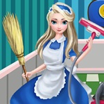 Elsa Clean the House