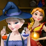 Elsa and Anna Magic Potion