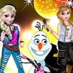 Elsa and Anna Rock Band