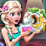 Elsa Dish Washing