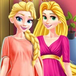 Elsa and Rapunzel Share the Closet